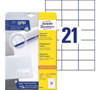 Genuine Avery Zweckform 6174 Multipurpose Labels 70 x 42.3 mm - 21 per sheet