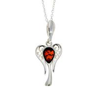 Genuine Baltic Amber & Sterling Silver Angel Pendant without Chain - GL383