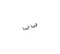 Genuine Beko DWD8657X, DWLT68, FDW45 Front Rail Caps Pack Of 2