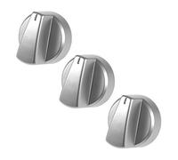 Genuine Belling Silver Oven Cooker Control Knobs (1, 2, 3, 4, 5 or 6) Pack Quantity: 3