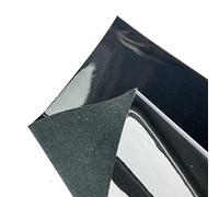 Genuine Black Patent Leather Hide (Black, 12x12In/ 30x30cm)