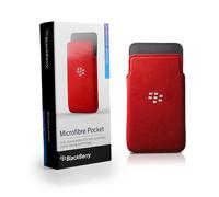GENUINE BLACKBERRY Z10 MICROFIBRE POCKET CASE COVER POCKET ACC-49282-202 - RED