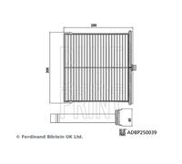 BLUE PRINT ADBP250039 Pollen filter