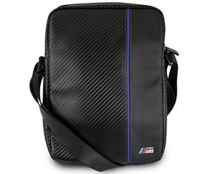 Genuine BMW M Sport Carbon Blue Stripes Shoulder Bag for 9-10" Tablets Black
