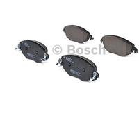 Bosch BP297 - Brake Pads Car Front Axle - Bosch Quality - Reduced Noise and Dust - ECE-R90 Certified - Copper-Free - 1 Set of 4 Pads - With Accessories