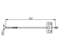 Genuine BOSCH Centre Brake Cable for Nissan Qashqai MR20DE 2.0 (02/2007-02/2013)