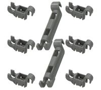 Genuine Bosch Dishwasher Lower Basket Rack Flip Bearing Clips 8 Piece Kit 611472