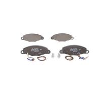 BOSCH Brake pad set 0 986 424 511 Low-Metallic incl. wear warning contact with anti-squeak plate, with bolts/screws with accessories