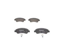 Bosch BP318 - Brake Pads Car Front Axle - Bosch Quality - Reduced Noise and Dust - ECE-R90 Certified - Copper-Free - 1 Set of 4 Pads - With Accessories