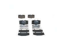 0986 494 398 Front Brake Pad Set 4x Pads Integrated Wear Indicator Braking Bosch