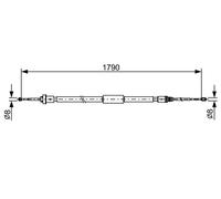 BOSCH 1 987 482 495 Handbrake cable