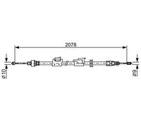 BOSCH 1 987 482 706 Handbrake cable