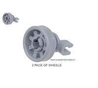 GENUINE BOSCH NEFF HOTPOINT DISHWASHER UPPER TOP BASKET WHEEL 424717 x 2 WHEELS