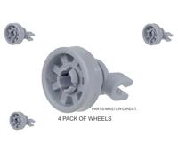 GENUINE BOSCH NEFF HOTPOINT DISHWASHER UPPER TOP BASKET WHEEL 424717 x 4 WHEELS