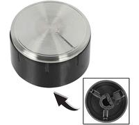 Genuine Bosch Oven Cooker Hob Control Knob Hob Knob Round (Silver/Black) 616100