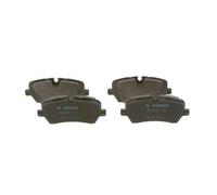 Bosch Brake Pad Set Rear Low-Metallic 131.5mm Anti-Squeak Plate 0986494810