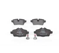 0986 494 242 Rear Brake Pad Set 4x Pads Prepared For Wear Indicator By Bosch