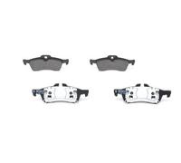 Bosch BP973 - Brake Pads Car Rear Axle - Bosch Quality - Reduced Noise and Dust - ECE-R90 Certified - Copper-Free - 1 Set of 4 Pads - With Accessories