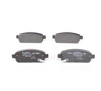0986 494 435 Rear Brake Pad Set 4x Pads Acoustic Wear Indicator Braking By Bosch