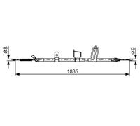 BOSCH 1 987 482 341 Hand brake cable