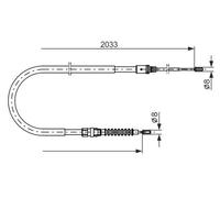 BOSCH 1 987 482 190 Handbrake cable