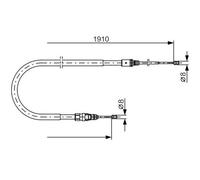 BOSCH 1 987 482 323 Handbrake cable