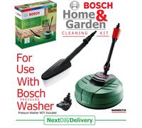 Bosch F016800611 Pressure Washer Home and Car Cleaning Kit (with patio Cleaner, wash Brush and 90 degree nozzle, in Carton Packaging)