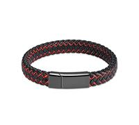 Genuine Braided Leather Bangle Cremation Jewelry For Ashes Of Loved Ones Keepsale Memorial Men Women,1,22cm