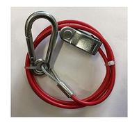 Genuine Breakaway Break Away Cable PVC RED with Clevis PIN for IFOR Williams Trailer MP502b Maypole