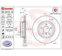 Genuine Brembo 09.C410.13 Front Brake Disc Set 330mm for BMW 5 Series