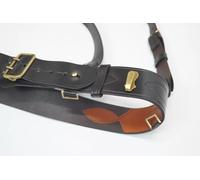 Genuine British Army Sam Browne Belt Brown Leather Complete With Cross Strap (Brown, UK 42-46)
