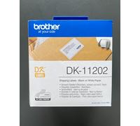 Brother Black On White Shipping Label Roll 62mm x 100mm 300 labels - DK11202