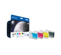 LC1000VALBP Original Brother LC1000 Ink Cartridges Black Cyan Magenta Yellow