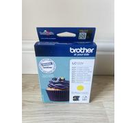 Genuine Brother LC123Y Yellow Ink Cartridge - Original LC123 Y Printer Ink - NEW