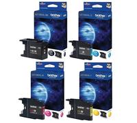 Genuine Brother LC1280XL- Black Cyan Magent Yellow 4 Pack Multipack