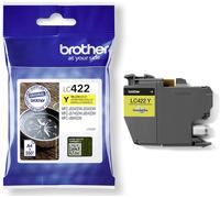 Brother LC-422Y Inkjet Cartridge, Yellow, Single Pack, Standard Yield, Includes 1 x Inkjet Cartridge, Brother Genuine Supplies