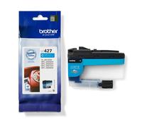 Brother LC-427C Inkjet Cartridge, Cyan, Single Pack, Standard Yield, Includes 1 x Inkjet Cartridge, Genuine Supplies