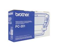 Genuine Brother Ttr Black Fax Cartridge Plus 1 Refill - Pc201