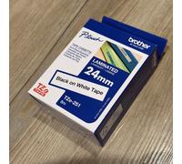 Genuine Brother P-Touch TZe-251 - 24mm - Black On White Tape