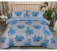 Genuine Brushed Cotton Flannelette Duvet Set Supreme Fabric (Laila Teal, Double)