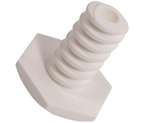 Genuine C00506981 White Plastic Adjustable Foot Legitting White Plastic Adjustable Foot Leg Fits Ariston, Hotpoint, Indesit Fridge & Freezers