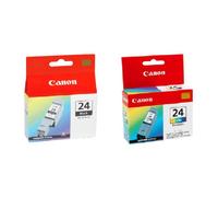 Genuine Canon BCI-24 Black & Color Twin-Pack Inkjet Cartridge Retail Box ;