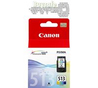 Canon CL-513 - 2971B001 - 1 x Cyan,1 x Magenta,1 x Yellow - Ink Cartridge - For PIXMA iP2700,MP230,MP237,MP252,MP272,MP280,MP282,MP495,MP499,MX360,MX410,MX420
