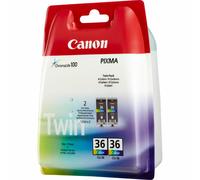 Genuine Canon CLI-36 Colour Inkjet Cartridges Pack of 2 1511B018 for Pixma iP100