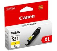 Canon 6446B001 Original Canon 551XL High Capacity Yellow Ink Cartridge - CLI 551XL Y, 11ml
