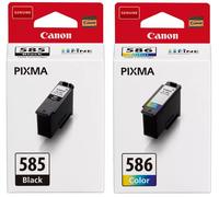 Genuine Canon PG-585 CL-586, Ink Cartridges for Pixma TS7640i TS7650i Lot
