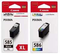 Genuine Canon PG-585/ XL Black CL-586/ XL Colour Ink Cartridges for Pixma Lot