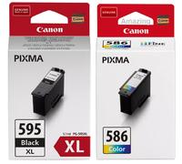 Genuine Canon PG-595 PG-595XL Black & CL-586 CL-586XL Colour Ink Cartridges LOT