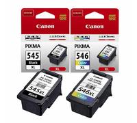 Genuine Canon PG545XL CL546XL, Ink Cartridges, PIXMA MG2450 Printer LOT