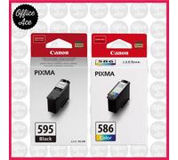 Genuine Canon PG595 / CL586 Ink Cartridges - For PIXMA TS4150i